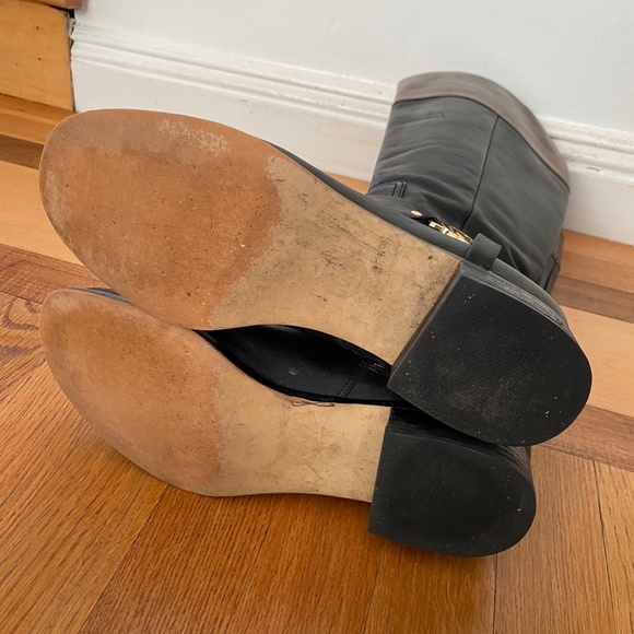 Michael Kors Black/Brown Knee-High Boots - Picture 5 of 6